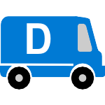 Van (with overlay D) Latest symbol